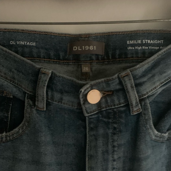 DL1961 Emilie Ultra High Waist Straight Leg Vintage Ankle Jeans Size 26 - NWoT! - Picture 8 of 8